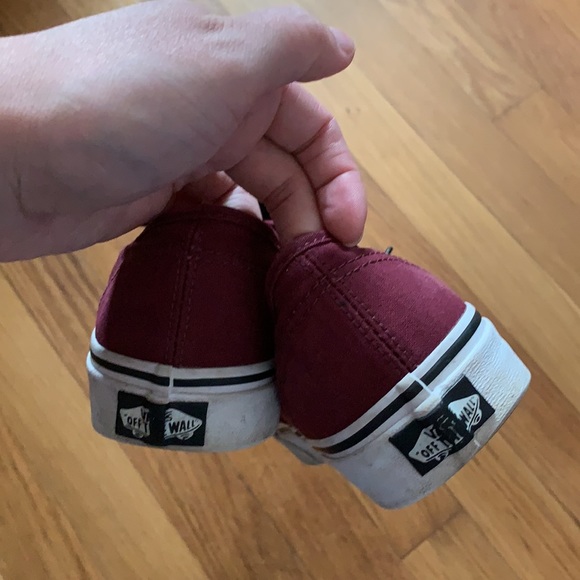 Maroon Vans Shoes - Picture 3 of 3